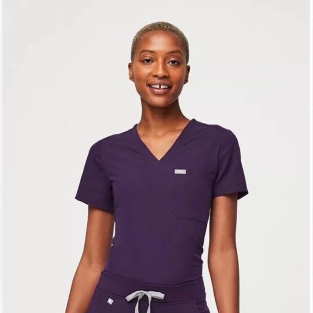 Figs Women's Catarina Purple Jam Scrub Top